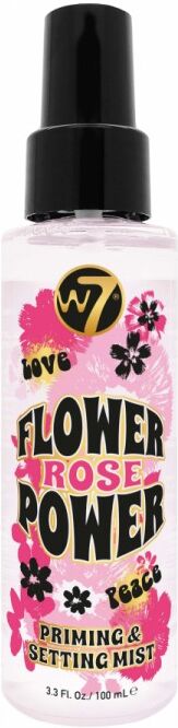 W7 Flower Power Prime &amp; Setting Spray Rose 100 ml Pohjustusvoide