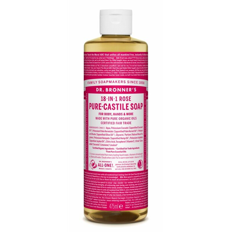 Dr. Bronner&rsquo;s Castile Soap Rose 475 ml Saippua