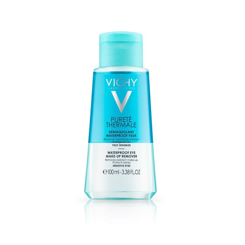 Vichy Puret&eacute; Thermale Waterproof Eye Make Up Remover Sensitive Eyes 100 ml Meikin poistoaine