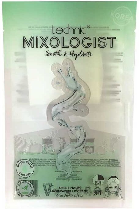 Technic Mixologist Soothe &amp; Hydrate Sheet Mask 1 kpl Kasvonaamio