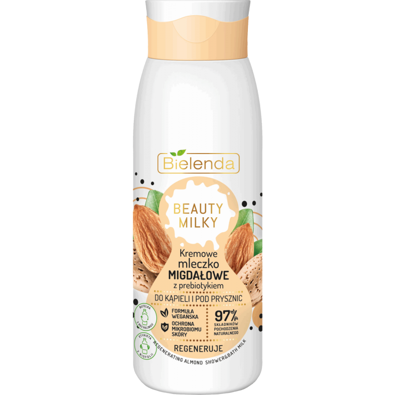 Bielenda Beauty Milky Creamy Almond Milk For Shower &amp; Bath 400 ml Bath Milk
