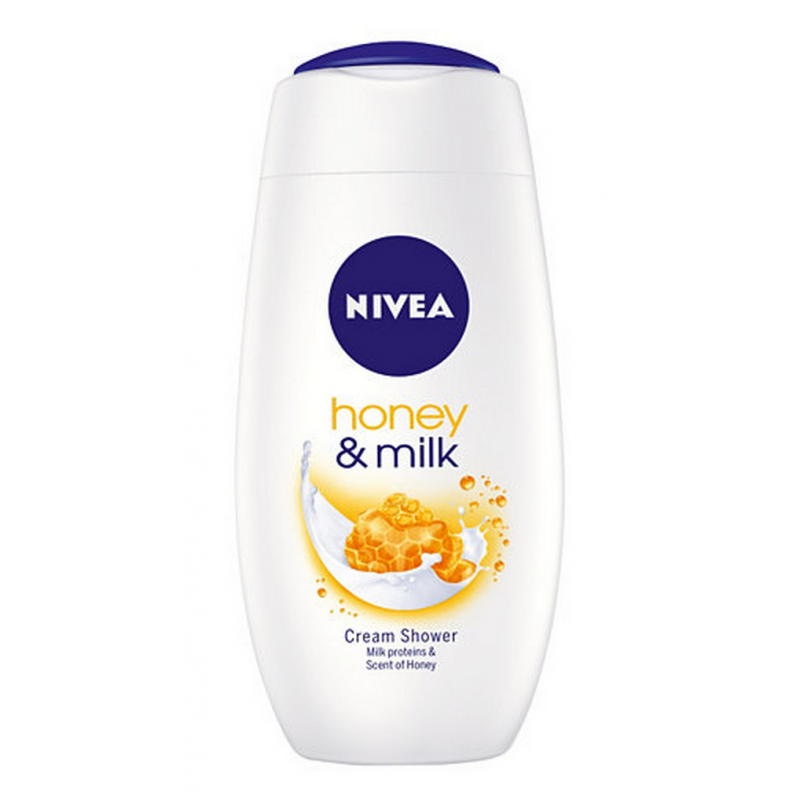 Nivea Shower Cream Honey &amp; Milk 250 ml Suihkugeeli