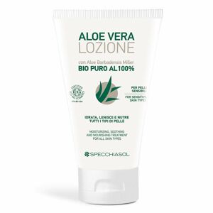 Specchiasol Aloe Vera - Lozione Bio Puro 100% Idratante e Nutriente, 150ml