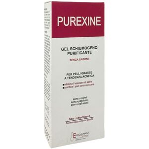 Ecofarm Group Purexine Gel Schiumogeno Purificante per pelli Grasse, 200ml