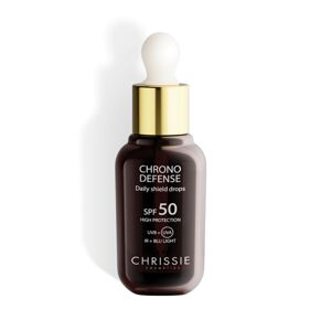 Chrissie Cosmetics Daily Shield Drops Chrono Defense SPF50 Alta Protezione, 30ml