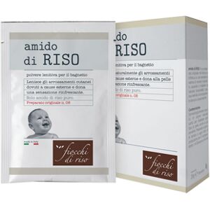 Fiocchi Di Riso Amido di Riso Polvere Lenitiva per il Bagnetto 5x20 g