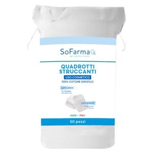 Sofarmapiu' Sofarmapiù Quadrotti Struccanti 50pz - Delicata Rimozione del Trucco per una Pelle Radiante