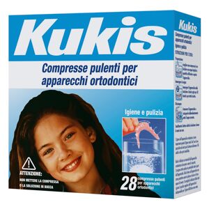 Procter & Gamble Kukis Cleanser 28 Compresse Per Pulizia Apparecchi Ortodontici
