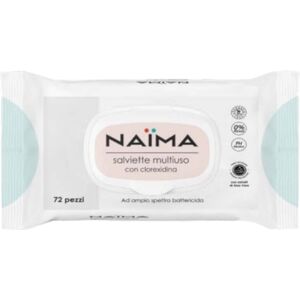 Naima Salviette Multiuso con Clorexidina 3 x 12 pezzi