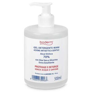 Logofarma Gel Igienizzante Mani 500 ml Boderm Antisettico con Dispenser