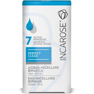 Incarose Perfect Clean acqua micellare bifasica viso occhi 7 bustine 4 ml.