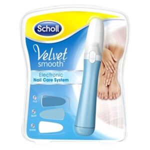 Scholl Linea Nail Care Velvet Smooth Kit Elettronico Levigante Mani Piedi