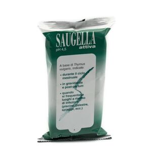 Saugella Ph 4,5 Attiva Salviettine Intime Detergenti 15 Salviettine