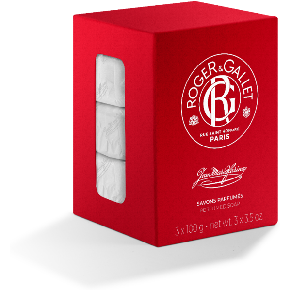 roger & gallet r&g jean marie farina box saponetta 3 pezzi 100 g