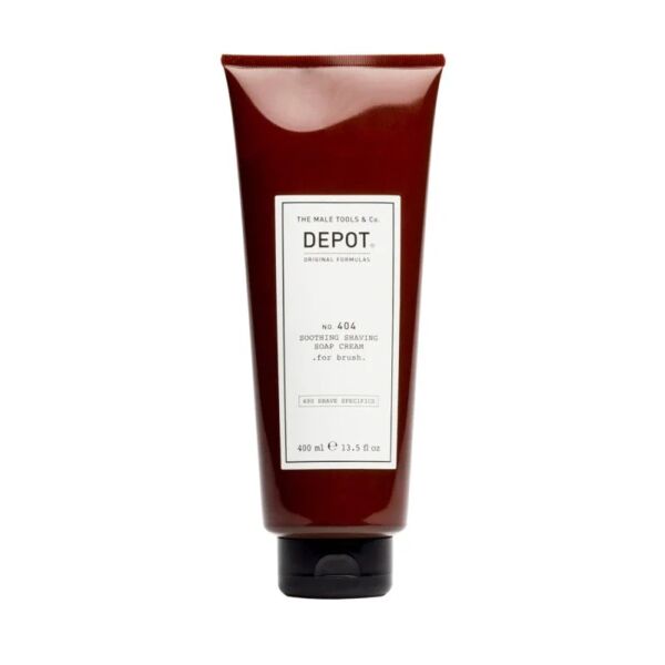 depot no. 404 soothing shaving soap cream sapone da barba, 400ml