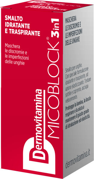 Dermovitamina Micoblock 3 in 1 Smalto idratante Traspirante