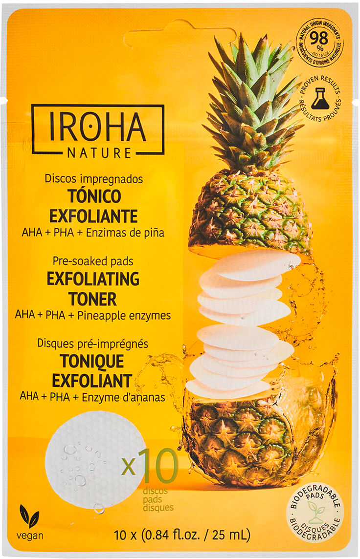 IROHA nature Exfoliating Toner Pads Pro Packung 10 Stück