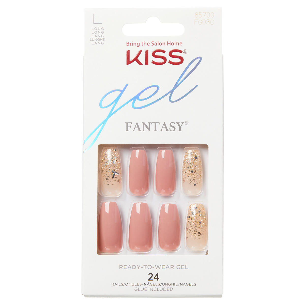 KISS Gel Fantasy Nails - Midnight Sky