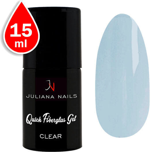 Juliana Nails Quick Fiberglas Gel Clear, 15 ml Chiaro