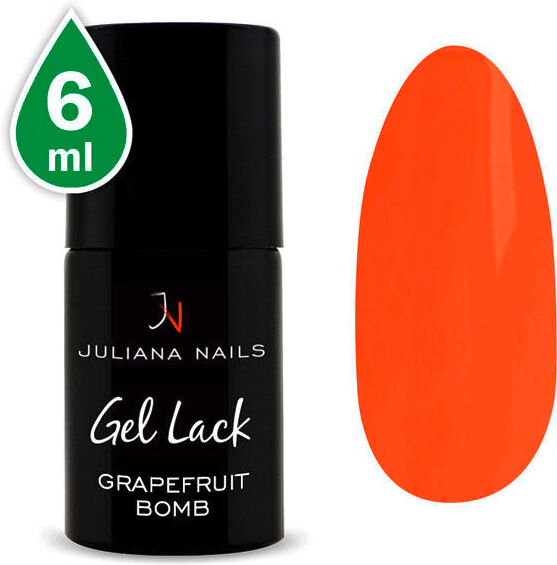 Juliana Nails Gel Lack Neon Bomba al pompelmo, bottiglia 6 ml Bomba al pompelmo