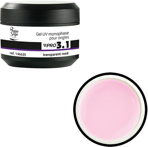 Peggy Sage Pro 3.1 Gel Monofasico Per Unghie Transparent Rosè 15 ml