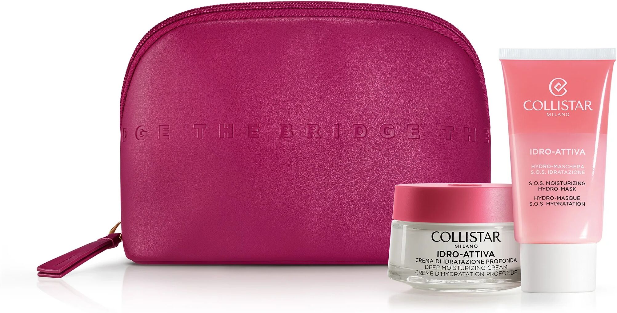 Collistar Cofanetto Idro-Attiva Crema Di Idratazione Profonda 50 ml + Hydro Maschera S.O.S. Idratazione 75 ml + Beauty Bag The Bridge