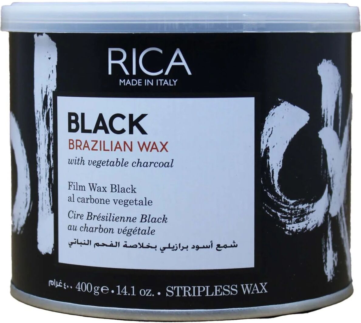 Rica Cera Depilatoria Black Brasiliana Al Carbone Vegetale 400 gr