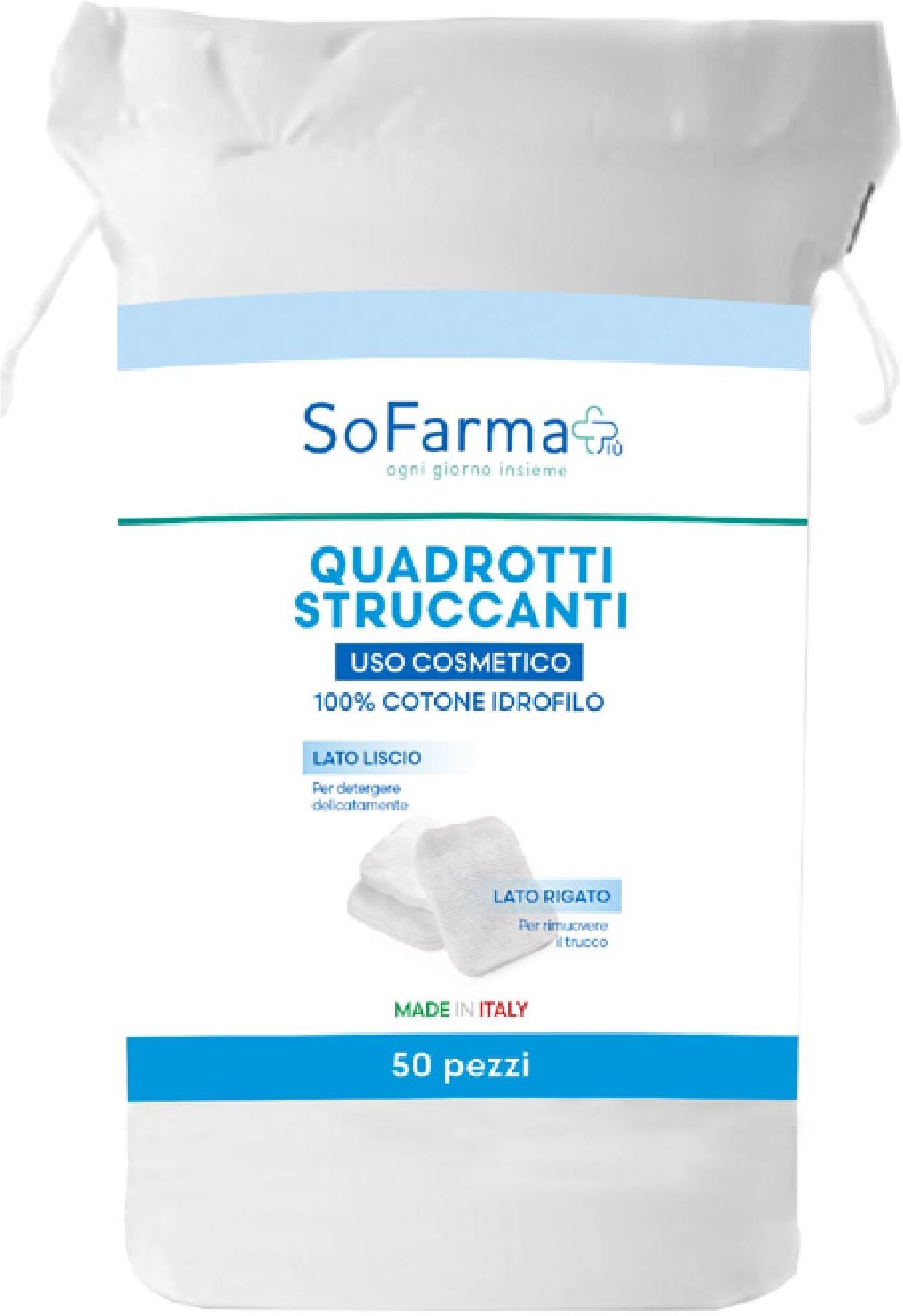 Sofarma Quadrotti Struccanti 50 Pezzi