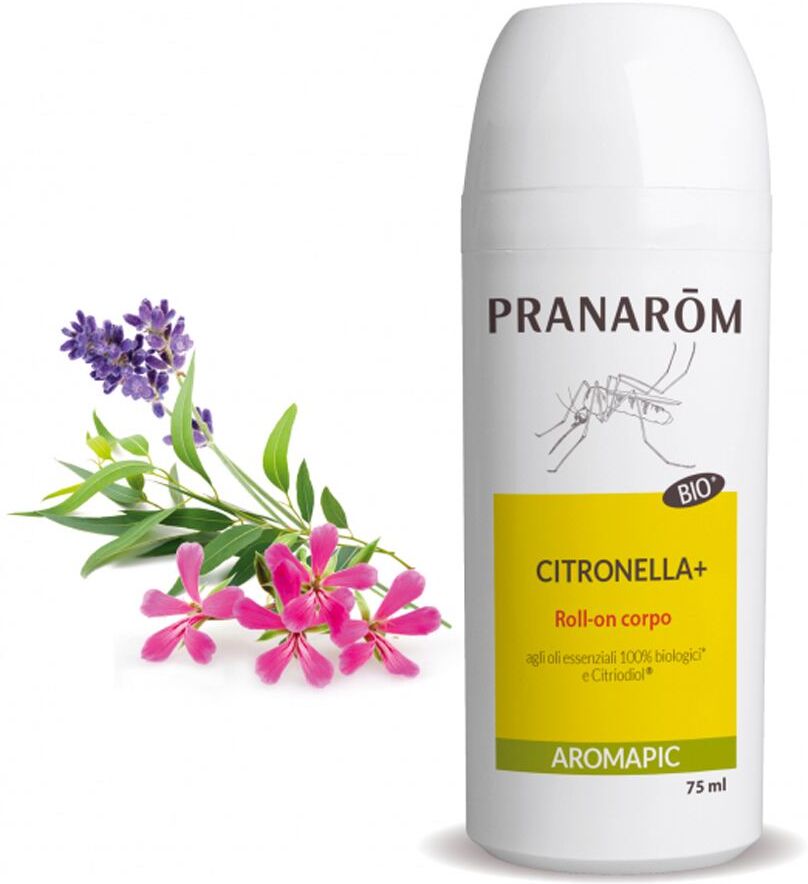 Pranarom Aromapic Bio Roll-on Plus Latte Corpo Citronella Antizanzare 75ml