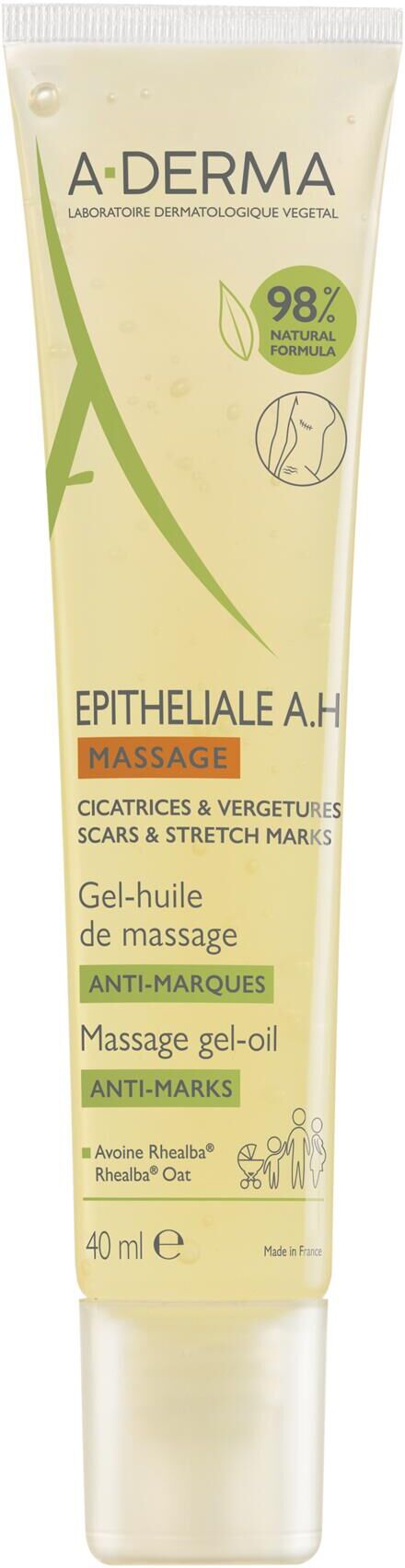 A-derma Epitheliale Ah Duo Massage Gel-olio Massaggio 40ml