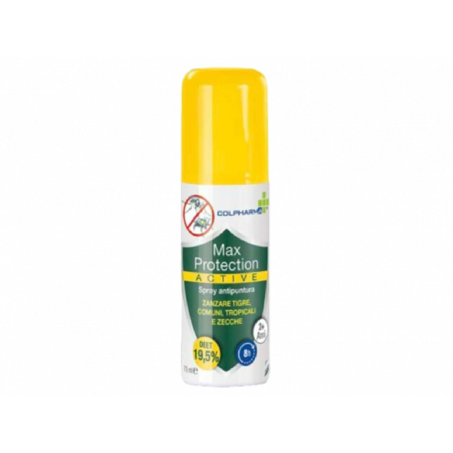 Colpharma Spray Repellente Antizanzare Max Protection Active 75ml