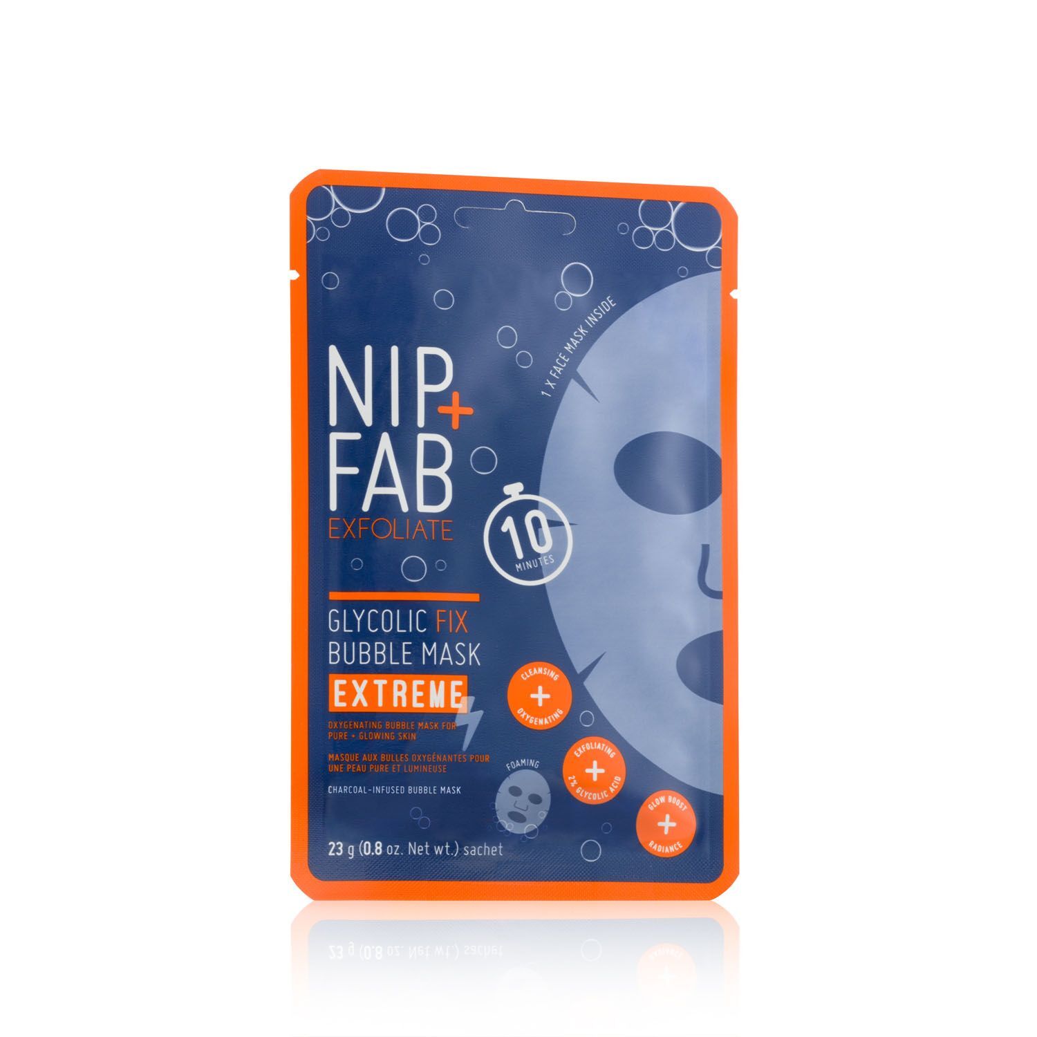 Nip & Fab Ltd Nip+fab Exfoliate Bubble Mask Maschera Viso Esfoliante 28g