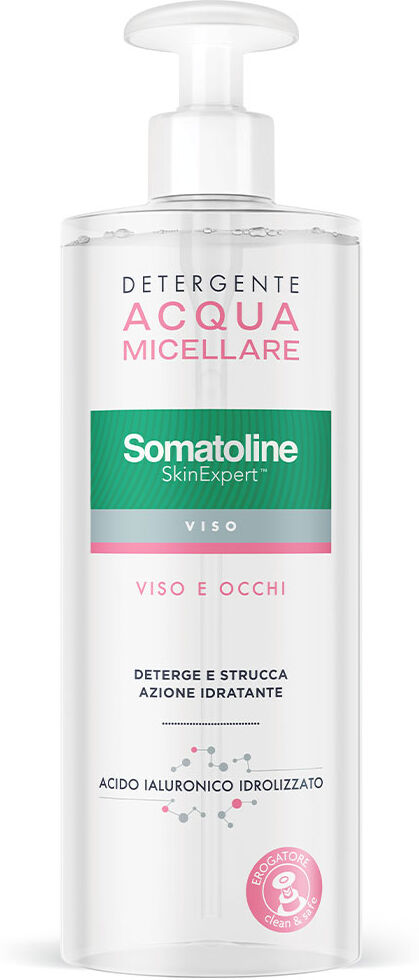 Somatoline Skinexpert Acqua Micellare Viso E Occhi Detergente Viso Idratante Acido Ialuronico 400ml