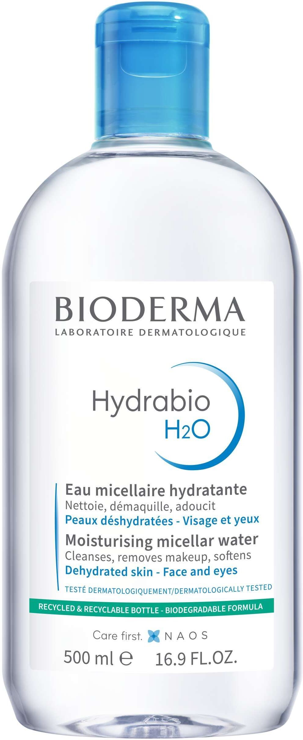 Bioderma Hydrabio H2o Acqua Micellare Struccante Idratante Pelle Disidratata 500ml