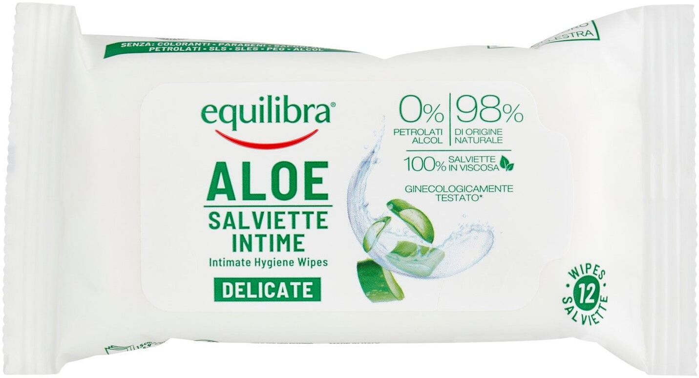 Equilibra Aloe Salviette Intime Delicate 12 Pezzi