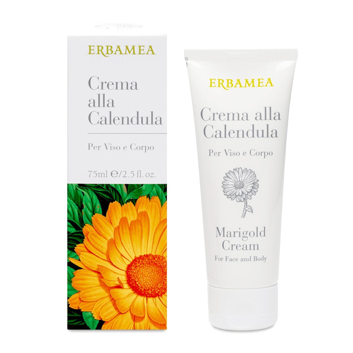 Erbamea Crema Alla Calendula Viso Corpo Idratante 75ml