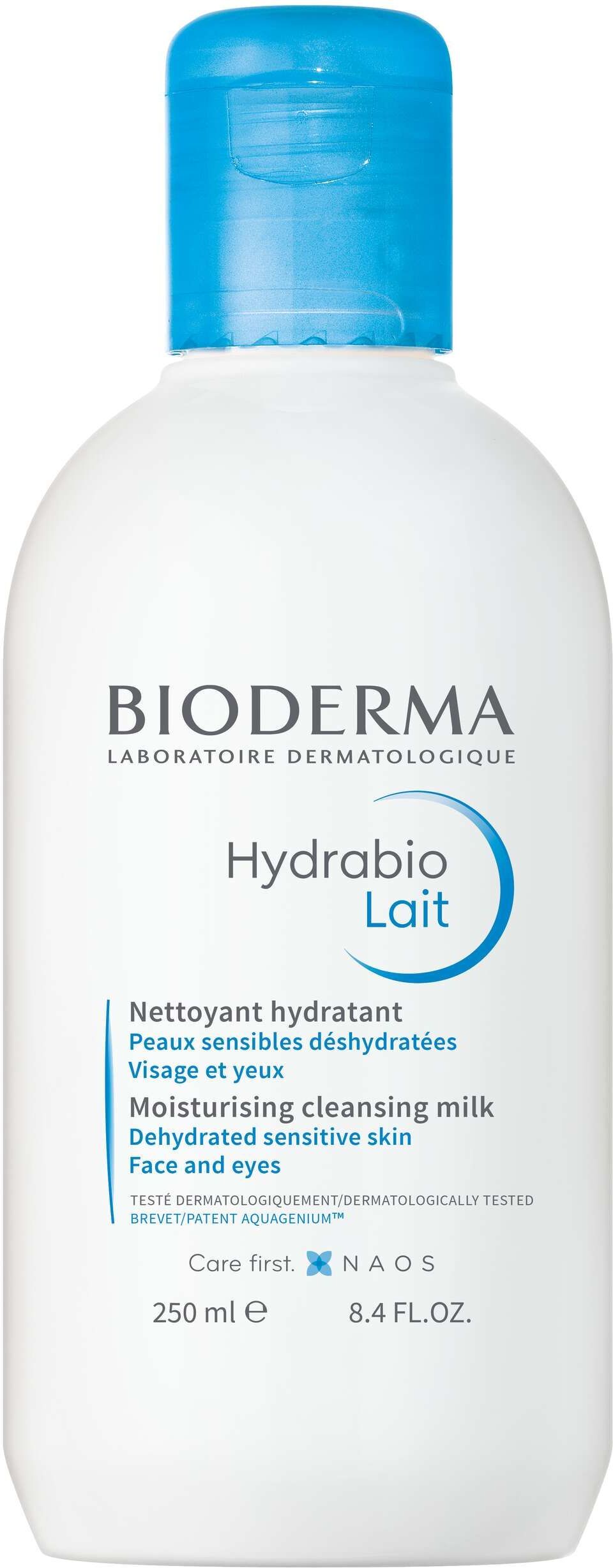 Bioderma Hydrabio Lait Latte Struccante Idratante Pelle Disidratata 250ml