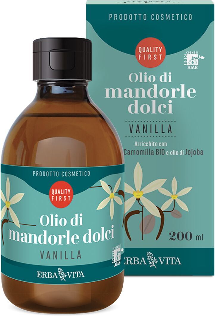 Erba Vita Olio Di Mandorle Dolci Vanilla 200ml