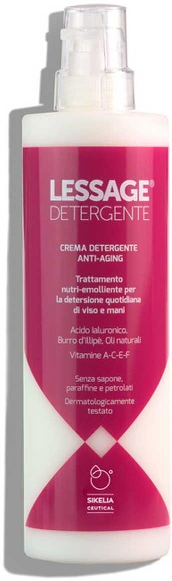 Lessage Crema Detergente Viso Mani Anti Aging 500ml