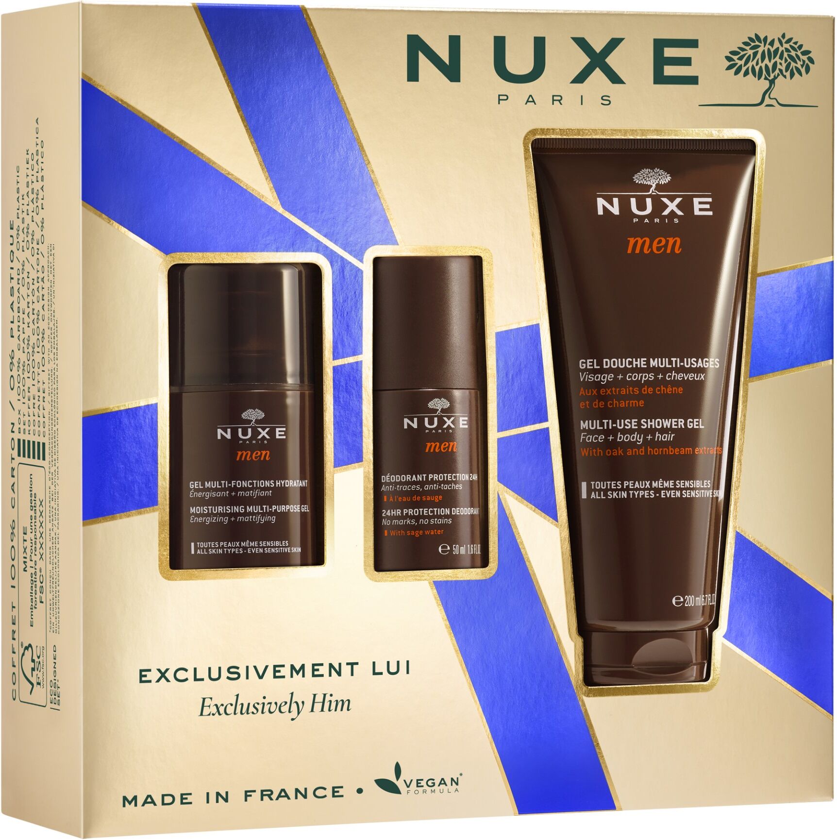 Nuxe Xmas Exclusivement Lui 3 Pezzi