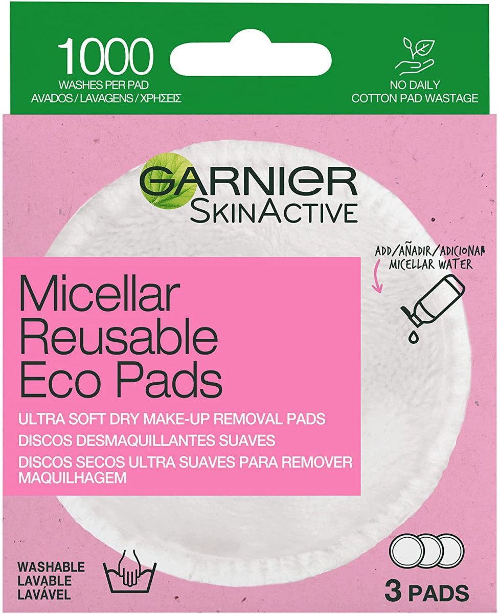 Garnier Skinactive Eco Pads Dischetti Struccanti Riutilizzabili 3 Pezzi