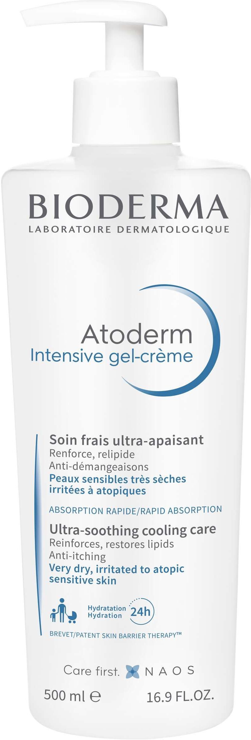 Bioderma Atoderm Intensive Gel-crème Gel Crema Ultra Lenitivo Pelle Atopica 500ml