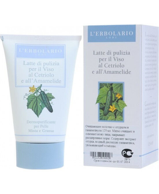 L'erbolario Latte Detergente Cetriolo E Amamelide 125ml