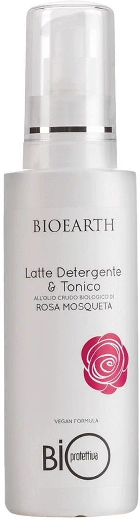 Bioearth Latte Detergente E Tonico 2 In 1 Alla Rosa Mosqueta Bio 200ml