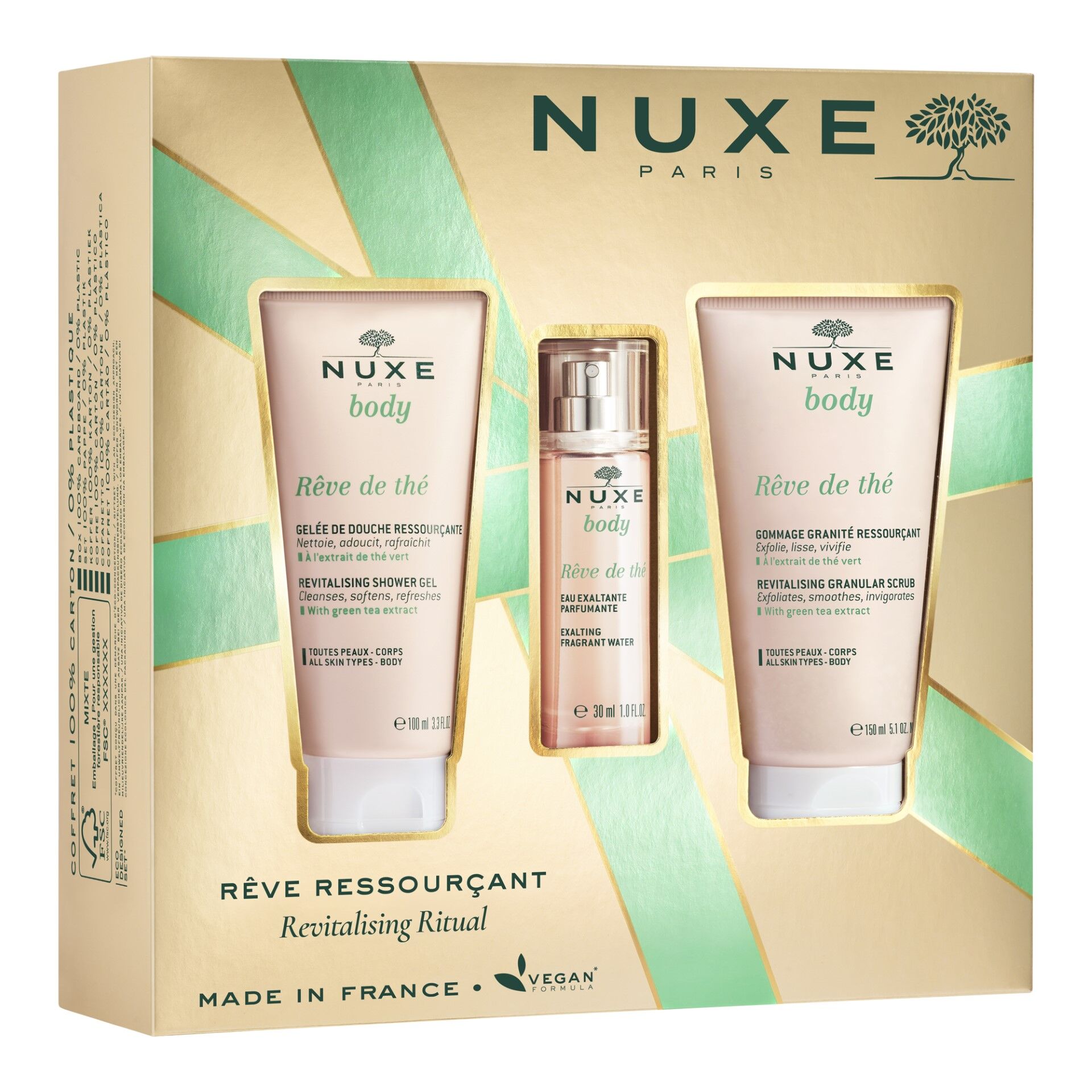 Nuxe Xmas Reve De The Revitalising Ritual 3 Pezzi