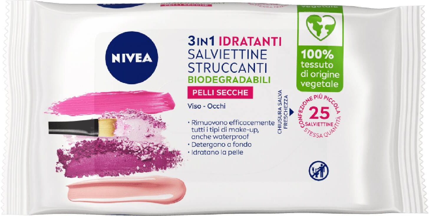 Nivea Visage Salviettine Struccanti Delicate 25 Pezzi