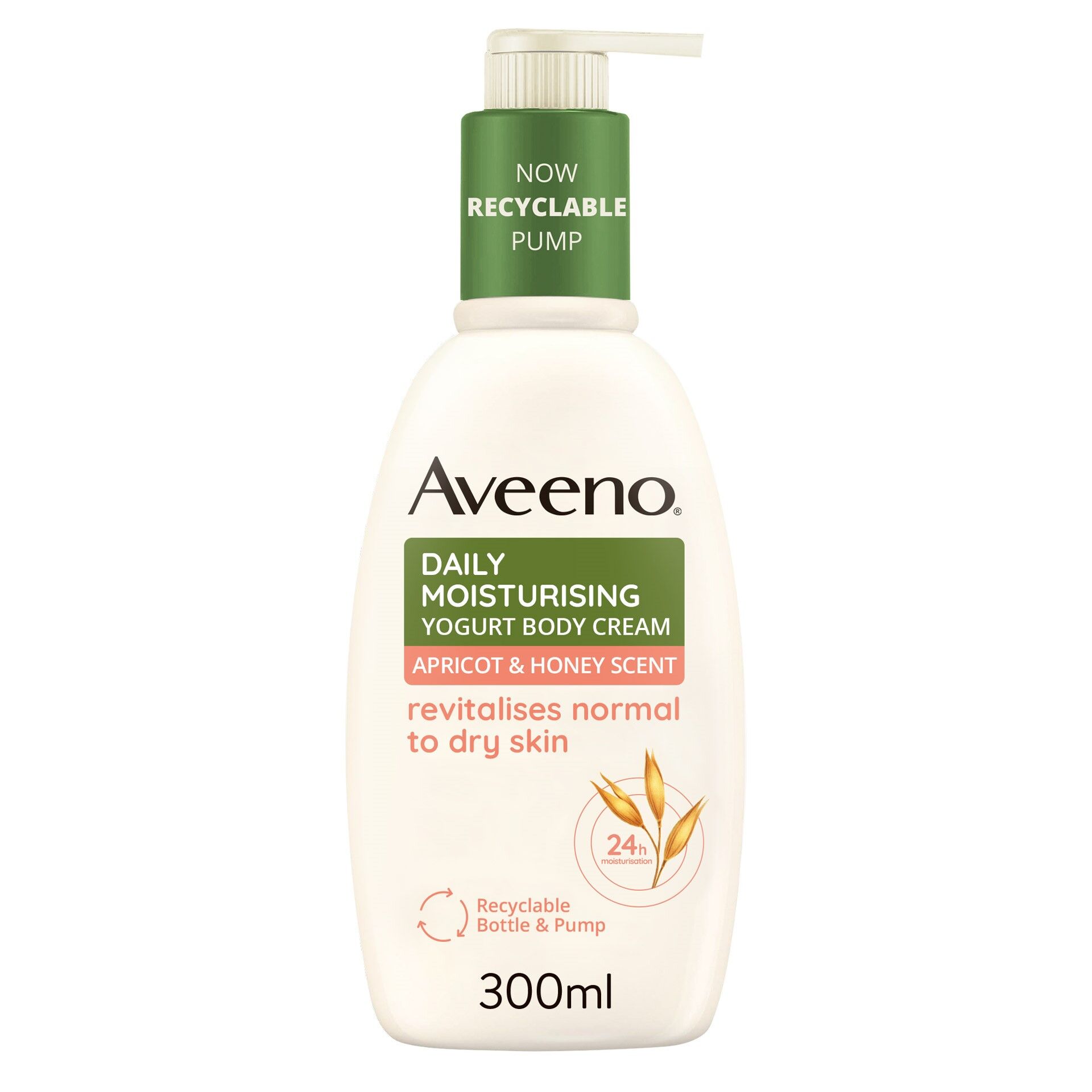 Aveeno Crema Corpo Idratante Allo Yogurt Daily Moisturising Profumo Di Miele E Albicocca 300ml