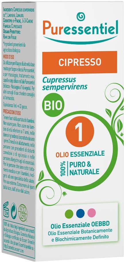 Puressentiel Italia Srl Olio Ess Cipresso Bio 10ml