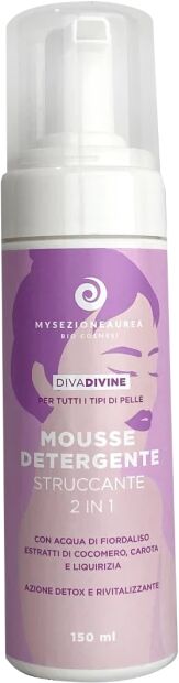 my sezione aurea Detergenti viso Mousse detergente e struccante 2in1 Diva Divine