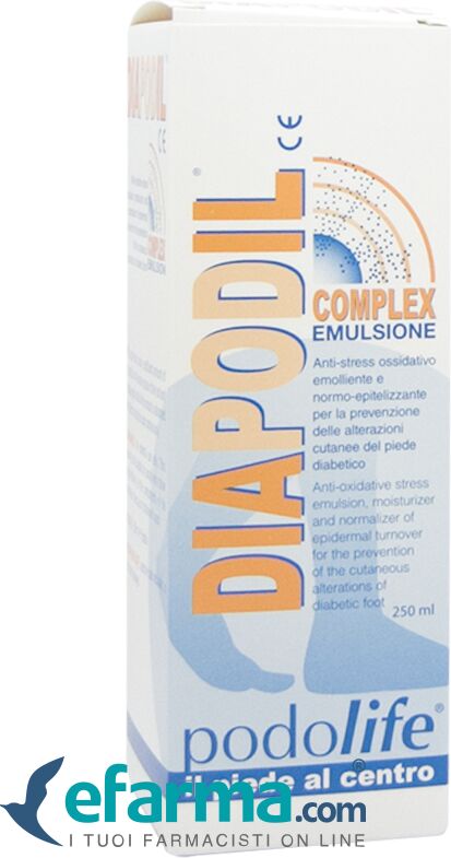 DIAPODIL Complex Emulsione Antiossidante Emolliente Piede Diabetico 250 ml